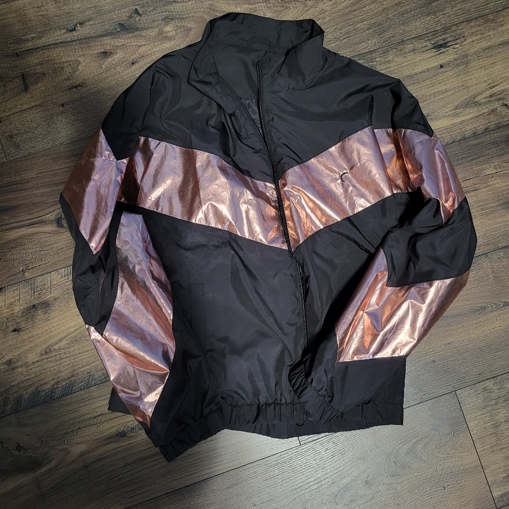 Pink Metallic Zyia Windbreaker
